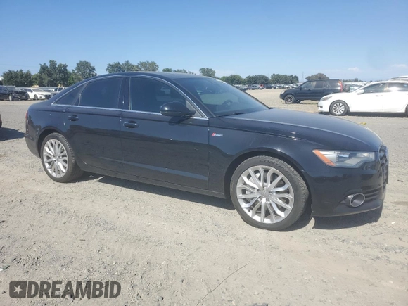 2014 Audi A6 Premium Plus with VIN WAUFGAFC3EN133615, listed as a Copart auction lot 63109325 with 111,823 mi miles and Salvage title. Bid and sale history available at DreamBid. Image 4.