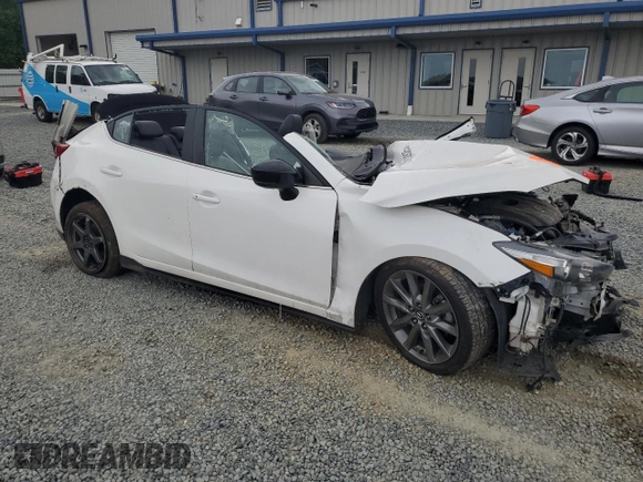 2018 Mazda 3 Touring with VIN 3MZBN1L39JM193945, listed as a Copart auction lot 53032825 with Not Provided miles and Salvage Title. Bid and sale history available at DreamBid. Image 4.