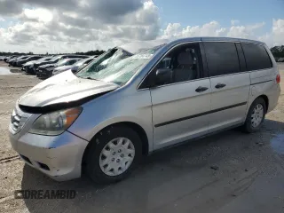 2010 Honda Odyssey LX z VIN 5FNRL3H28AB083511, wystawiony jako Copart lot #55704745 z przebiegiem 81 218 mil mil oraz Szkoda całkowita • Salvage title. Historia ofert i sprzedaży dostępna na DreamBid. Obrazek 1.