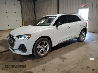 2024 Audi Q3 S line Premium Plus with VIN WA1EEDF37R1055403, listed as a Copart auction lot 60666185 with 6,982 mi miles and Salvage title. Bid and sale history available at DreamBid. Image 1.