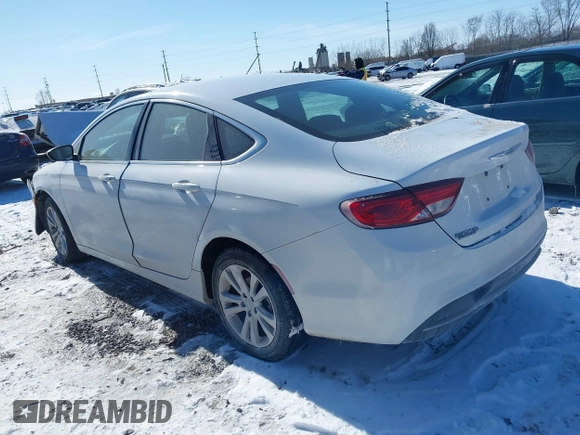 2016 Chrysler 200 Limited with VIN 1C3CCCAB0GN123658, listed as a IAAI auction lot 41596229 with 65,528 mi miles. Bid and sale history available at carsss.com. Image 3.