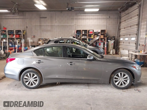 2015 Infiniti Q50 Premium with VIN JN1BV7AR6FM398836, listed as a IAAI auction lot 41836719 with 57,804 mi miles. Bid and sale history available at carsss.com. Image 12.