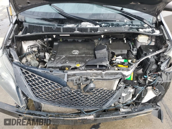 2014 Toyota Sienna SE with VIN 5TDXK3DC1ES445110, listed as a Copart auction lot 49928895 with 127,087 mi miles and Salvage Title. Bid and sale history available at DreamBid. Image 12.