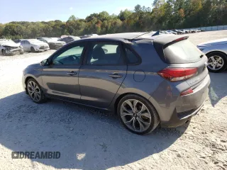 2019 Hyundai Elantra GT N Line with VIN KMHH55LC0KU110075, listed as a Copart auction lot 76715924 with 68,612 mi miles and Salvage Title. Bid and sale history available at carsss.com. Image 2.