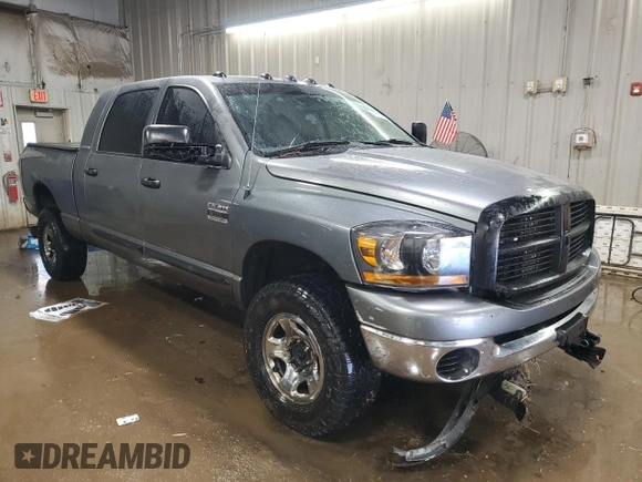 2007 Dodge 2500 Laramie with VIN 3D7KS29C47G750556, listed as a Copart auction lot 49207755 with 146,729 mi miles and Salvage Title. Bid and sale history available at DreamBid. Image 4.