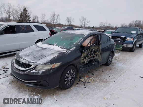 2015 Honda Civic LX with VIN 2HGFB2F5XFH556342, listed as a IAAI auction lot 41307202 with 77,159 mi miles and . Bid and sale history available at DreamBid. Image 2.