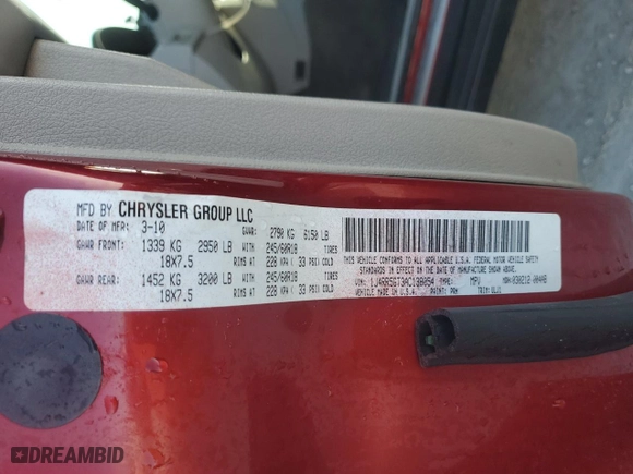 2010 Jeep Grand Cherokee Limited with VIN 1J4RR5GT3AC138054, listed as a Copart auction lot 43238655 with 142,145 mi miles and Salvage Title. Bid and sale history available at carsss.com. Image 14.