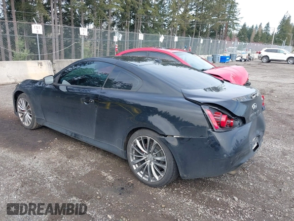 2012 Infiniti G37 Journey with VIN JN1CV6EK7CM423234, listed as a IAAI auction lot 41809302 with 162,178 mi miles. Bid and sale history available at carsss.com. Image 3.