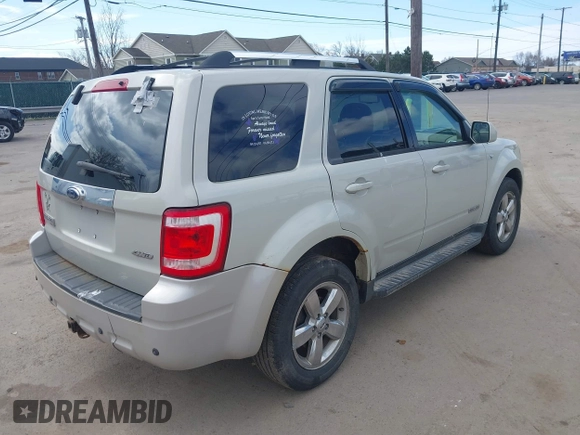 2008 Ford Escape Limited with VIN 1FMCU94138KC08118, listed as a IAAI auction lot 41843469 with 151,520 mi miles. Bid and sale history available at carsss.com. Image 4.