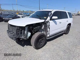 2017 Chevrolet Tahoe Commercial with VIN 1GNSKDEC0HR319863, listed as a Copart auction lot 55085635 with 152,681 mi miles and Clean title. Bid and sale history available at DreamBid. Image 1.