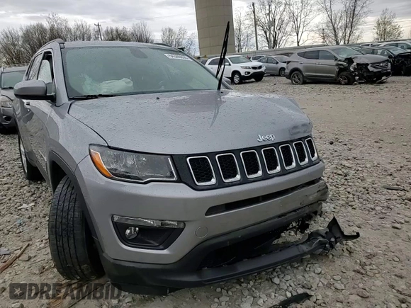 2020 Jeep Compass Latitude z VIN 3C4NJDBB6LT117095, wystawiony jako Copart lot #54346655 z przebiegiem 26 047 mil mil oraz Szkoda całkowita • Salvage title. Historia ofert i sprzedaży dostępna na DreamBid. Obrazek 14.
