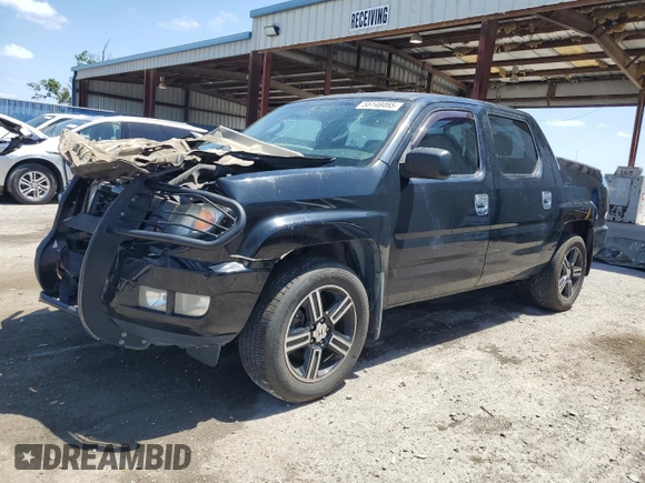 2014 Honda Ridgeline Sport with VIN 5FPYK1F73EB007015, listed as a Copart auction lot 55148465 with 131,148 mi miles and Salvage title. Bid and sale history available at DreamBid. Image 1.