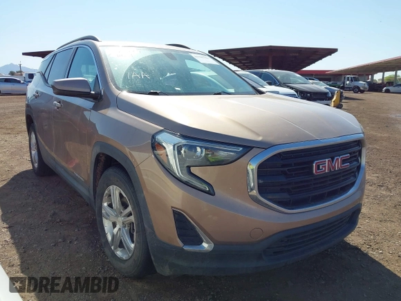 2018 GMC Terrain SLE with VIN 3GKALMEV6JL345114, listed as a IAAI auction lot 41985321 with 93,373 mi miles and . Bid and sale history available at carsss.com. Image 1.