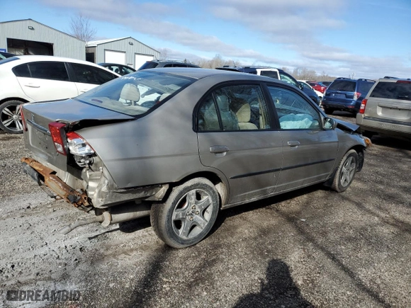 2003 Honda Civic DX with VIN 2HGES16413H905347, listed as a Copart auction lot 43320355 with 169,823 mi miles and Salvage Title. Bid and sale history available at carsss.com. Image 3.