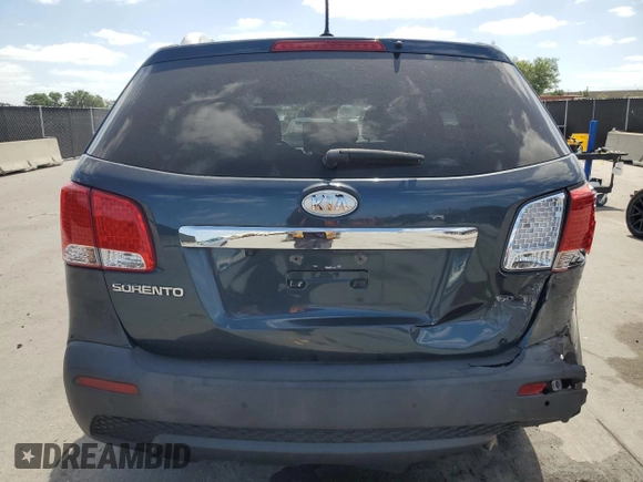2011 Kia Sorento LX with VIN 5XYKT3A13BG025643, listed as a Copart auction lot 55150995 with 195,050 mi miles and Salvage Title. Bid and sale history available at DreamBid. Image 6.