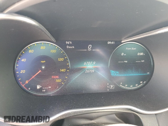 2021 Mercedes-Benz GLC 300 with VIN W1N0G8DB9MV302054, listed as a Copart auction lot 60962465 with 26,709 mi miles and Salvage title. Bid and sale history available at DreamBid. Image 9.