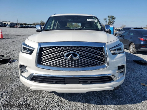 2019 Infiniti QX80 LUXE with VIN JN8AZ2NF0K9684540, listed as a Copart auction lot 45470935 with 54,373 mi miles and Salvage Title. Bid and sale history available at carsss.com. Image 5.