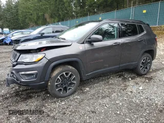 2021 Jeep Compass Trailhawk with VIN 3C4NJDDB6MT564914, listed as a Copart auction lot 49703385 with 45,547 mi miles and Salvage title. Bid and sale history available at DreamBid. Image 1.