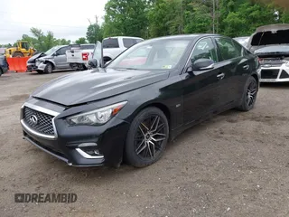 2018 Infiniti Q50 3.0t LUXE with VIN JN1EV7AR3JM438408, listed as a IAAI auction lot 42196488 with 134,519 mi miles. Bid and sale history available at carsss.com. Image 2.