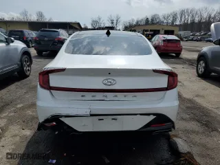 2021 Hyundai Sonata SEL with VIN 5NPEF4JA5MH083663, listed as a Copart auction lot 49771485 with 63,499 mi miles and Salvage Title. Bid and sale history available at carsss.com. Image 6.