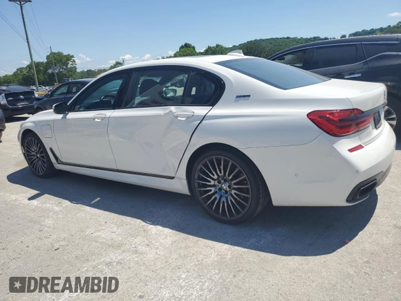 2017 BMW 7 Series 740e xDrive iPerformance with VIN WBA7J2C34HG497678, listed as a Copart auction lot 55715124 with 40,852 mi miles. Bid and sale history available at carsss.com. Image 2.