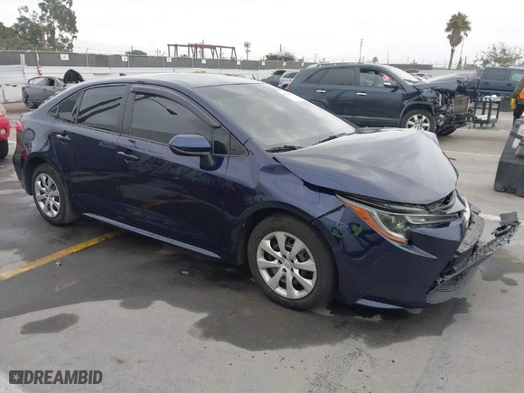 2021 Toyota Corolla LE with VIN JTDEPMAE9MJ165550, listed as a IAAI auction lot 41724289 with 44,525 mi miles. Bid and sale history available at carsss.com. Image 1.