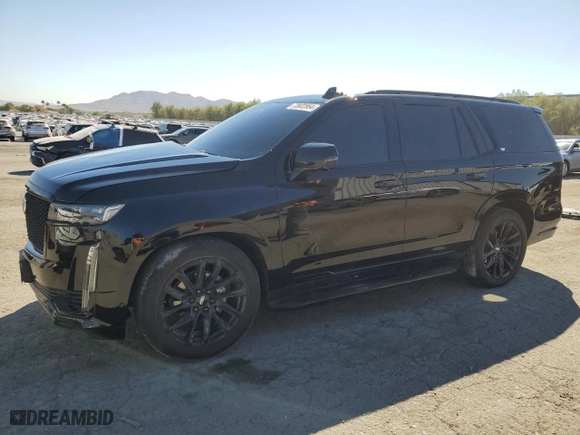 2021 Cadillac Escalade Sport with VIN 1GYS4FKL3MR480604, listed as a Copart auction lot 72822954 with 26,262 mi miles and Salvage Title. Bid and sale history available at carsss.com. Image 1.