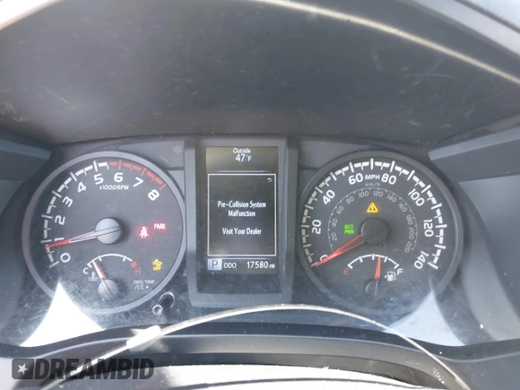 2023 Toyota Tacoma SR with VIN 3TYRX5GN7PT087621, listed as a IAAI auction lot 41969368 with 17,580 mi miles and . Bid and sale history available at DreamBid. Image 7.