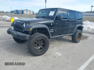 2017 Jeep Wrangler Unlimited Sport with VIN 1C4BJWDG1HL733474, listed as a IAAI auction lot 41395245 with 275,871 mi miles. Bid and sale history available at carsss.com. Image 20.