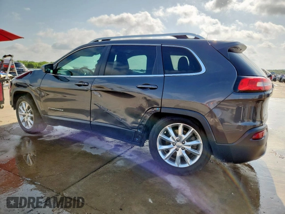 2014 Jeep Cherokee Limited with VIN 1C4PJLDS0EW238119, listed as a Copart auction lot 61607495 with 181,689 mi miles and Salvage title. Bid and sale history available at DreamBid. Image 2.