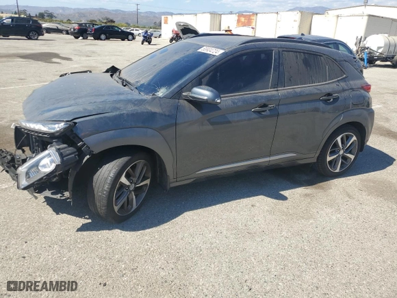 2019 Hyundai Kona Ultimate with VIN KM8K53A5XKU378758, listed as a Copart auction lot 68904724 with 99,999 mi miles and Clean Title. Bid and sale history available at carsss.com. Image 1.