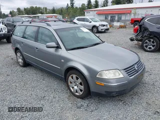 2001 Volkswagen Passat GLX with VIN WVWYH63B91E232225, listed as a IAAI auction lot 42666488 with 133,651 mi miles and . Bid and sale history available at DreamBid. Image 1.