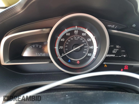 2014 Mazda 3 i Sport with VIN 3MZBM1K71EM113048, listed as a Copart auction lot 56473445 with 77,258 mi miles and Salvage title. Bid and sale history available at DreamBid. Image 9.