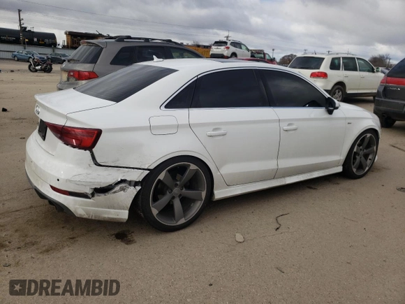 2018 Audi A3 Sedan Premium Plus with VIN WAUJ8GFF4J1019158, listed as a Copart auction lot 44538094 with 81,184 mi miles. Bid and sale history available at carsss.com. Image 3.