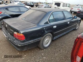 1998 BMW 7 Series 740il with VIN WBAGJ8326WDM21484, listed as a Copart auction lot 48425614 with 0 mi miles and Non Repairable. Bid and sale history available at carsss.com. Image 3.