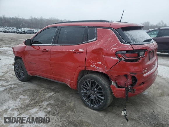 2022 Jeep Compass (RED) Edition с VIN 3C4NJDCB6NT237206, выставлен на аукционе Copart как лот 46014455 с пробегом 22 399 миль миль и Списание • Salvage title. История ставок и продаж доступна на DreamBid. Изображение 2.