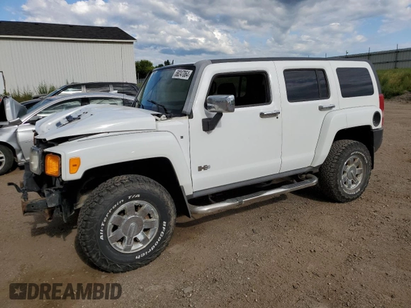 2008 Hummer H3 SUV with VIN 5GTEN13E088176685, listed as a Copart auction lot 58247064 with 186,426 mi miles and Salvage Title. Bid and sale history available at carsss.com. Image 1.