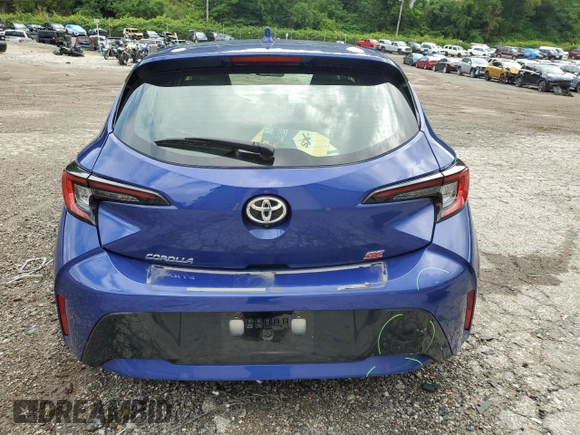 2023 Toyota Corolla Hatchback SE with VIN JTND4MBE8P3191760, listed as a Copart auction lot 64252394 with 10,255 mi miles and Salvage Title. Bid and sale history available at carsss.com. Image 6.