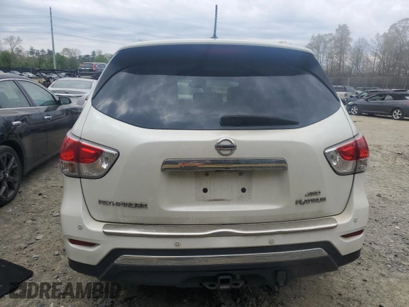 2016 Nissan Pathfinder Platinum with VIN 5N1AR2MM8GC623289, listed as a Copart auction lot 52255355 with 98,997 mi miles and Salvage title. Bid and sale history available at DreamBid. Image 6.