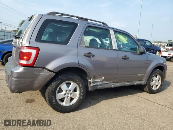 2008 Ford Escape XLS with VIN 1FMCU02Z38KA28478, listed as a Copart auction lot 62279955 with 166,124 mi miles and Salvage title. Bid and sale history available at DreamBid. Image 3.