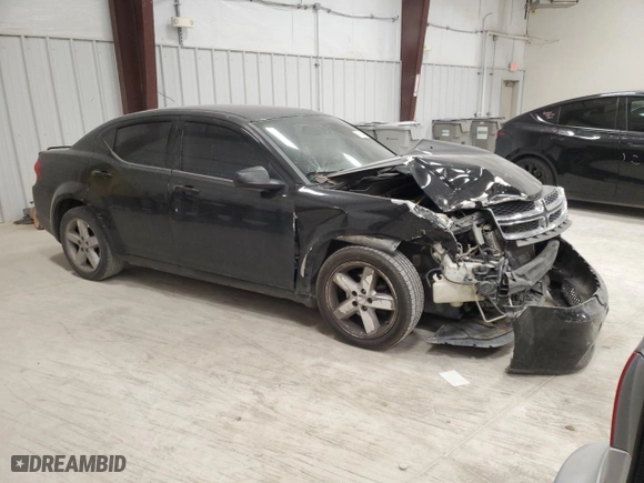 2013 Dodge Avenger SE with VIN 1C3CDZAB9DN729598, listed as a Copart auction lot 47706405 with 139,214 mi miles and Salvage Title. Bid and sale history available at carsss.com. Image 4.