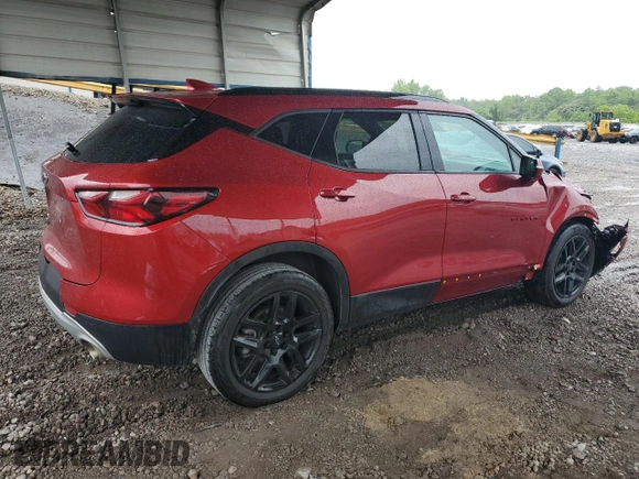 2022 Chevrolet Blazer LT z VIN 3GNKBCR42NS156493, wystawiony jako Copart lot #58755295 z przebiegiem 86 138 mil mil oraz Szkoda całkowita • Salvage title. Historia ofert i sprzedaży dostępna na DreamBid. Obrazek 3.
