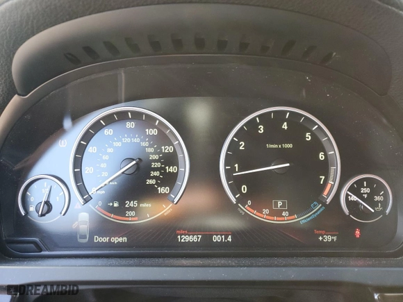 2012 BMW 7 Series 750Li xDrive with VIN WBAKC8C51CC434871, listed as a Copart auction lot 44127335 with 129667 miles and Clean Title. Bid and sale history available at carsss.com. Image 9.