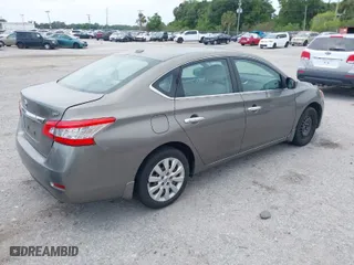 2015 Nissan Sentra S with VIN 3N1AB7APXFY257607, listed as a IAAI auction lot 42092433 with 90,157 mi miles. Bid and sale history available at carsss.com. Image 4.