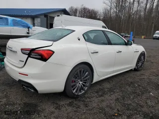 2023 Maserati Ghibli Modena Q4 with VIN ZAM57YTM5PX419828, listed as a Copart auction lot 48573354 with 12,261 mi miles. Bid and sale history available at carsss.com. Image 3.