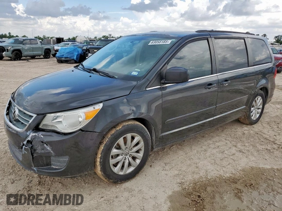 2012 Volkswagen Routan SE with VIN 2C4RVABG4CR390524, listed as a Copart auction lot 63058185 with 146,380 mi miles and Salvage title. Bid and sale history available at DreamBid. Image 1.