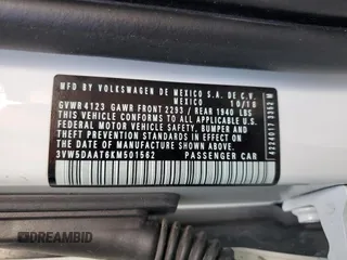 2019 Volkswagen Beetle S с VIN 3VW5DAAT6KM501562, выставлен на аукционе Copart как лот 57631785 с пробегом Не указан миль и Списание • Salvage title. История ставок и продаж доступна на DreamBid. Изображение 12.