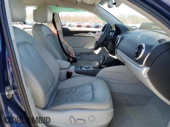 2015 Audi A3 1.8T Premium Plus with VIN WAUCCGFF9F1070198, listed as a Copart auction lot 50190395 with 0 mi miles and Salvage Title. Bid and sale history available at carsss.com. Image 7.