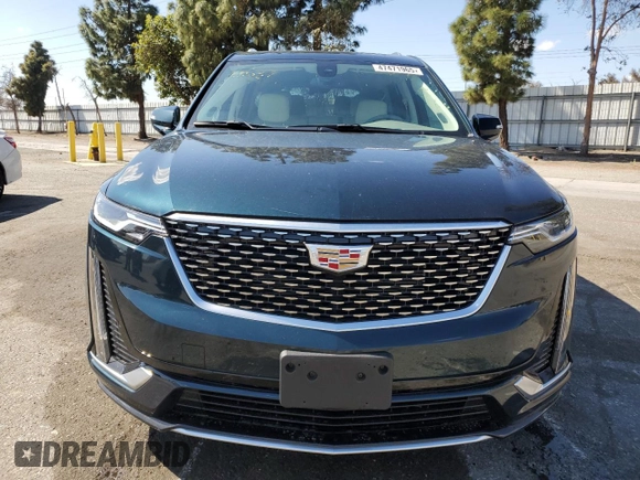 2024 Cadillac XT6 FWD Premium Luxury with VIN 1GYKPCRS7RZ737726, listed as a Copart auction lot 47471965 with 7,974 mi miles and Salvage Title. Bid and sale history available at carsss.com. Image 5.