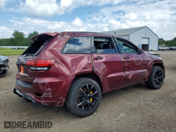 2018 Jeep Grand Cherokee Trackhawk with VIN 1C4RJFN94JC344008, listed as a Copart auction lot 63209125 with Not provided miles and Salvage title. Bid and sale history available at DreamBid. Image 3.